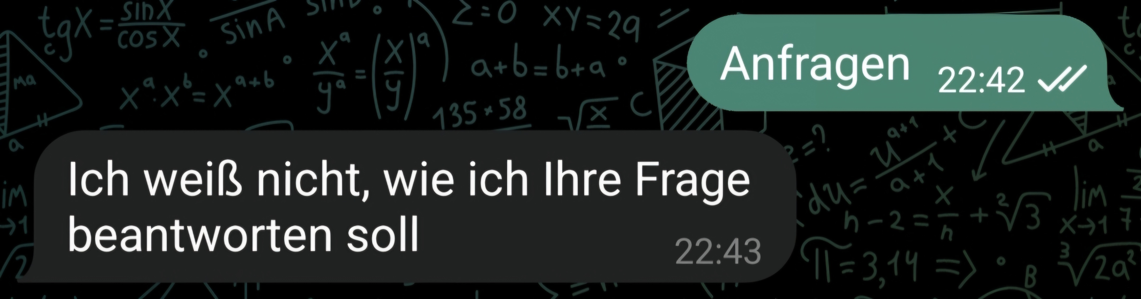 So wie es "früher" war.